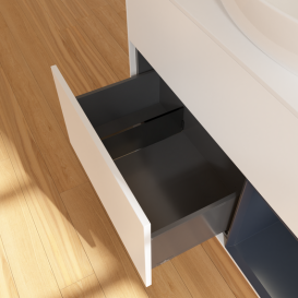 Тумба под раковину Villeroy & Boch Finion 100х50,1 см с подсветкой МДФ белый матовый лак/стекло белое матовое GA21HGMT