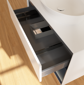 Тумба под раковину Villeroy & Boch Finion 100х50,1 см с подсветкой МДФ белый матовый лак/стекло белое матовое GA21HGMT