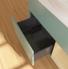 Тумба под раковину Villeroy & Boch Finion 100х50,1 см с подсветкой МДФ оливковый матовый лак/стекло белое матовое GA21PCGM