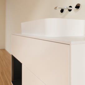 Тумба под раковину Villeroy & Boch Finion 100х50,1 см с подсветкой МДФ белый матовый лак/стекло белое матовое F651PDMT