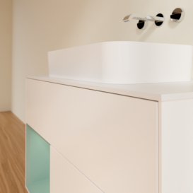 Тумба под раковину Villeroy & Boch Finion 100х50,1 см с подсветкой МДФ белый матовый лак/стекло белое матовое G651GMMT