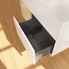 Тумба под раковину Villeroy & Boch Finion 100х50,1 см с подсветкой МДФ белый матовый лак/стекло белое матовое G651PCMT