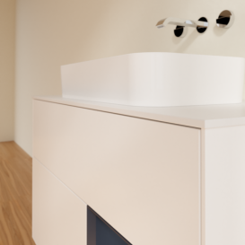 Тумба под раковину Villeroy & Boch Finion 100х50,1 см с подсветкой МДФ белый матовый лак/стекло белое матовое F661HGMT