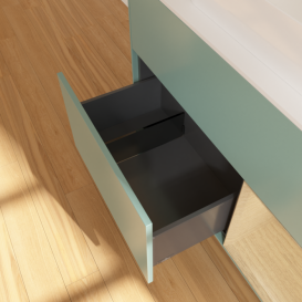 Тумба под раковину Villeroy & Boch Finion 100х50,1 см с подсветкой МДФ оливковый матовый лак/стекло белое матовое F661PCGM