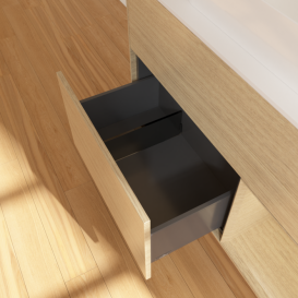 Тумба под раковину Villeroy & Boch Finion 100х50,1 см с подсветкой МДФ шпон дуба/стекло белое матовое F661PCPC