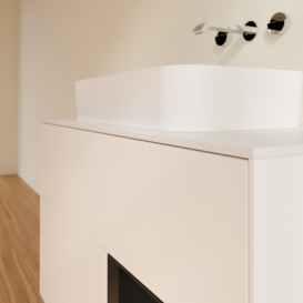 Тумба под раковину Villeroy & Boch Finion 100х50,1 см с подсветкой МДФ белый матовый лак/стекло белое матовое G661PDMT