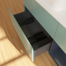 Тумба под раковину Villeroy & Boch Finion 120х50,1 см с подсветкой МДФ оливковый матовый лак/стекло белое матовое F691HGGM