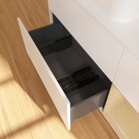 Тумба под раковину Villeroy & Boch Finion 120х50,1 см с подсветкой МДФ белый матовый лак/стекло белое матовое F691PCMT