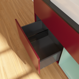 Тумба под раковину Villeroy & Boch Finion 100х50,1 см с подсветкой МДФ пион матовый лак/стекло черное матовое G662GMHB