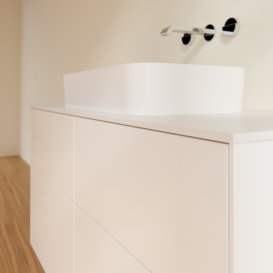 Тумба под раковину Villeroy & Boch Finion 120х50,1 см с подсветкой МДФ белый матовый лак/стекло белое матовое G67100MT