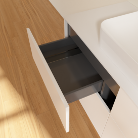 Тумба под раковину Villeroy & Boch Finion 120х50,1 см с подсветкой МДФ белый матовый лак/стекло белое матовое G67100MT