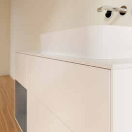 Тумба под раковину Villeroy & Boch Finion 120х50,1 см с подсветкой МДФ белый матовый лак/стекло белое матовое G681GKMT