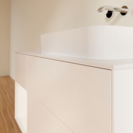 Тумба под раковину Villeroy & Boch Finion 120х50,1 см с подсветкой МДФ белый матовый лак/стекло белое матовое G681MTMT