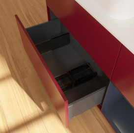 Тумба под раковину Villeroy & Boch Finion 120х50,1 см с подсветкой МДФ пион матовый лак/стекло белое матовое G691HGHB