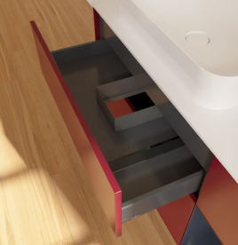 Тумба под раковину Villeroy & Boch Finion 120х50,1 см с подсветкой МДФ пион матовый лак/стекло белое матовое G691HGHB