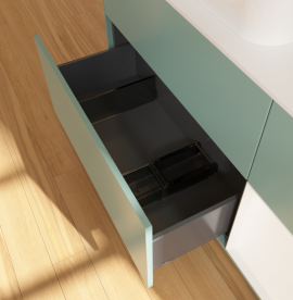 Тумба под раковину Villeroy & Boch Finion 120х50,1 см с подсветкой МДФ оливковый матовый лак/стекло белое матовое G691MTGM