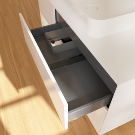 Тумба под раковину Villeroy & Boch Finion 120х50,1 см МДФ глянцевый белый лак/стекло белое матовое G701GFGF