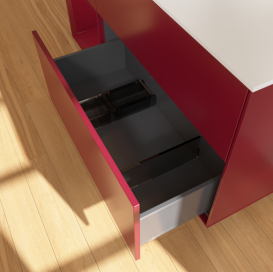 Тумба під раковину Villeroy & Boch Finion 120х50,1 см з підсвічуванням МДФ півонія матовий лак/скло біле матове G701HBHB