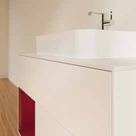 Тумба под раковину Villeroy & Boch Finion 100х50,1 см с подсветкой МДФ белый матовый лак/стекло белое матовое F361HBMT