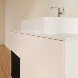 Тумба под раковину Villeroy & Boch Finion 100х50,1 см с подсветкой МДФ белый матовый лак/стекло белое матовое F361PDMT