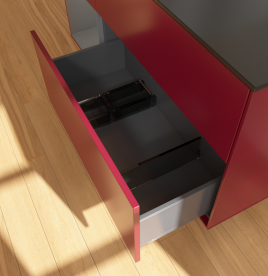 Тумба под раковину Villeroy & Boch Finion 120х50,1 см с подсветкой МДФ пион матовый лак/стекло черное матовое G702GKHB