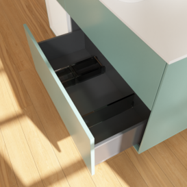 Тумба под раковину Villeroy & Boch Finion 120х50,1 см с подсветкой МДФ оливковый матовый лак/стекло белое матовое G701GFGM