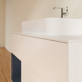 Тумба под раковину Villeroy & Boch Finion 100х50,1 см с подсветкой МДФ белый матовый лак/стекло белое матовое F361HGMT