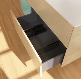 Тумба под раковину Villeroy & Boch Finion 120х50,1 см с подсветкой МДФ шпон дуба/стекло белое матовое G701GMPC