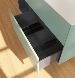 Тумба под раковину Villeroy & Boch Finion 120х50,1 см с подсветкой МДФ оливковый матовый лак/стекло белое матовое G701HGGM