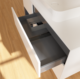 Тумба под раковину Villeroy & Boch Finion 120х50,1 см с подсветкой МДФ белый матовый лак/стекло белое матовое G701HGMT