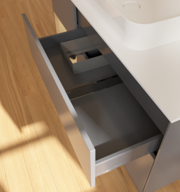 Тумба под раковину Villeroy & Boch Finion 120х50,1 см с подсветкой МДФ антрацит матовый лак/стекло белое матовое G701PCGK