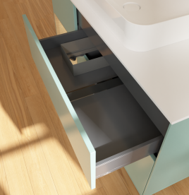 Тумба под раковину Villeroy & Boch Finion 120х50,1 см с подсветкой МДФ оливковый матовый лак/стекло белое матовое G701PCGM