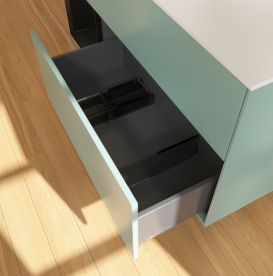 Тумба под раковину Villeroy & Boch Finion 120х50,1 см с подсветкой МДФ оливковый матовый лак/стекло белое матовое G701PDGM