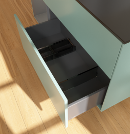 Тумба под раковину Villeroy & Boch Finion 120х50,1 см с подсветкой МДФ оливковый матовый лак/стекло черное матовое G702GKGM