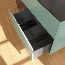 Тумба під раковину Villeroy & Boch Finion 120х50,1 см із підсвічуванням МДФ оливковий матовий лак/скло чорне матове G702GNGM