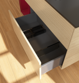 Тумба під раковину Villeroy & Boch Finion 120х50,1 см із підсвічуванням МДФ шпон дуба/скло чорне матове G702HBPC