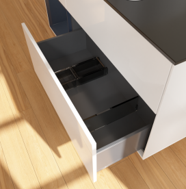 Тумба под раковину Villeroy & Boch Finion 120х50,1 см с подсветкой МДФ глянцевый белый лак/стекло черное матовое G702HGGF