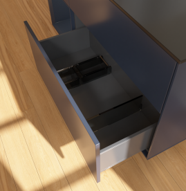 Тумба под раковину Villeroy & Boch Finion 120х50,1 см с подсветкой МДФ темно-синий матовый лак/стекло черное матовое G702HGHG