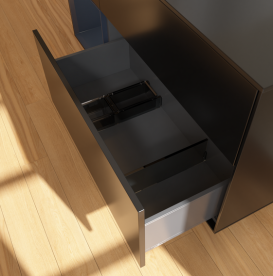 Тумба под раковину Villeroy & Boch Finion 120х50,1 см с подсветкой МДФ черный матовый лак/стекло черное матовое G702HGPD