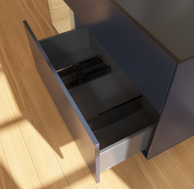 Тумба под раковину Villeroy & Boch Finion 120х50,1 см с подсветкой МДФ темно-синий матовый лак/стекло черное матовое G702PCHG