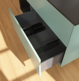 Тумба под раковину Villeroy & Boch Finion 120х50,1 см с подсветкой МДФ оливковый матовый лак/стекло черное матовое G702PDGM