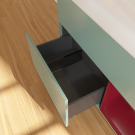 Тумба под раковину Villeroy & Boch Finion 100х50,1 см с подсветкой МДФ оливковый матовый лак/стекло белое матовое F371HBGM