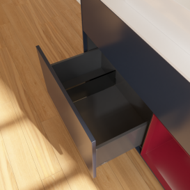 Тумба под раковину Villeroy & Boch Finion 100х50,1 см с подсветкой МДФ темно-синий матовый лак/стекло белое матовое F371HBHG