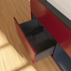 Тумба под раковину Villeroy & Boch Finion 100х50,1 см с подсветкой МДФ пион матовый лак/стекло черное матовое F372HGHB