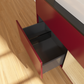 Тумба под раковину Villeroy & Boch Finion 100х50,1 см с подсветкой МДФ пион матовый лак/стекло черное матовое F372PCHB