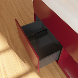 Тумба под раковину Villeroy & Boch Finion 100х50,1 см с подсветкой МДФ пион матовый лак/стекло белое матовое G371HBHB