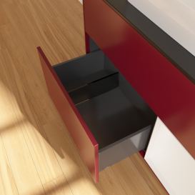 Тумба под раковину Villeroy & Boch Finion 100х50,1 см с подсветкой МДФ пион матовый лак/стекло белое матовое G372GFHB