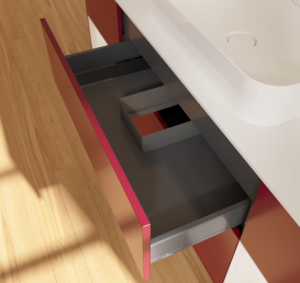 Тумба под раковину Villeroy & Boch Finion 160х50,1 см с подсветкой МДФ пион матовый лак/стекло белое матовое G741GFHB