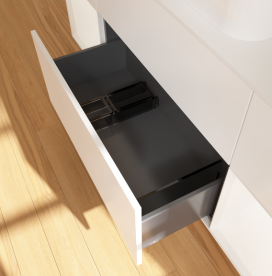 Тумба под раковину Villeroy & Boch Finion 160х50,1 см с подсветкой МДФ белый матовый лак/стекло белое матовое G741MTMT