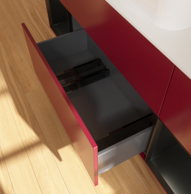 Тумба под раковину Villeroy & Boch Finion 160х50,1 см с подсветкой МДФ пион матовый лак/стекло белое матовое G741PDHB